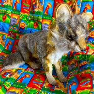 Vintage 2010 hansa lifelike plush fox